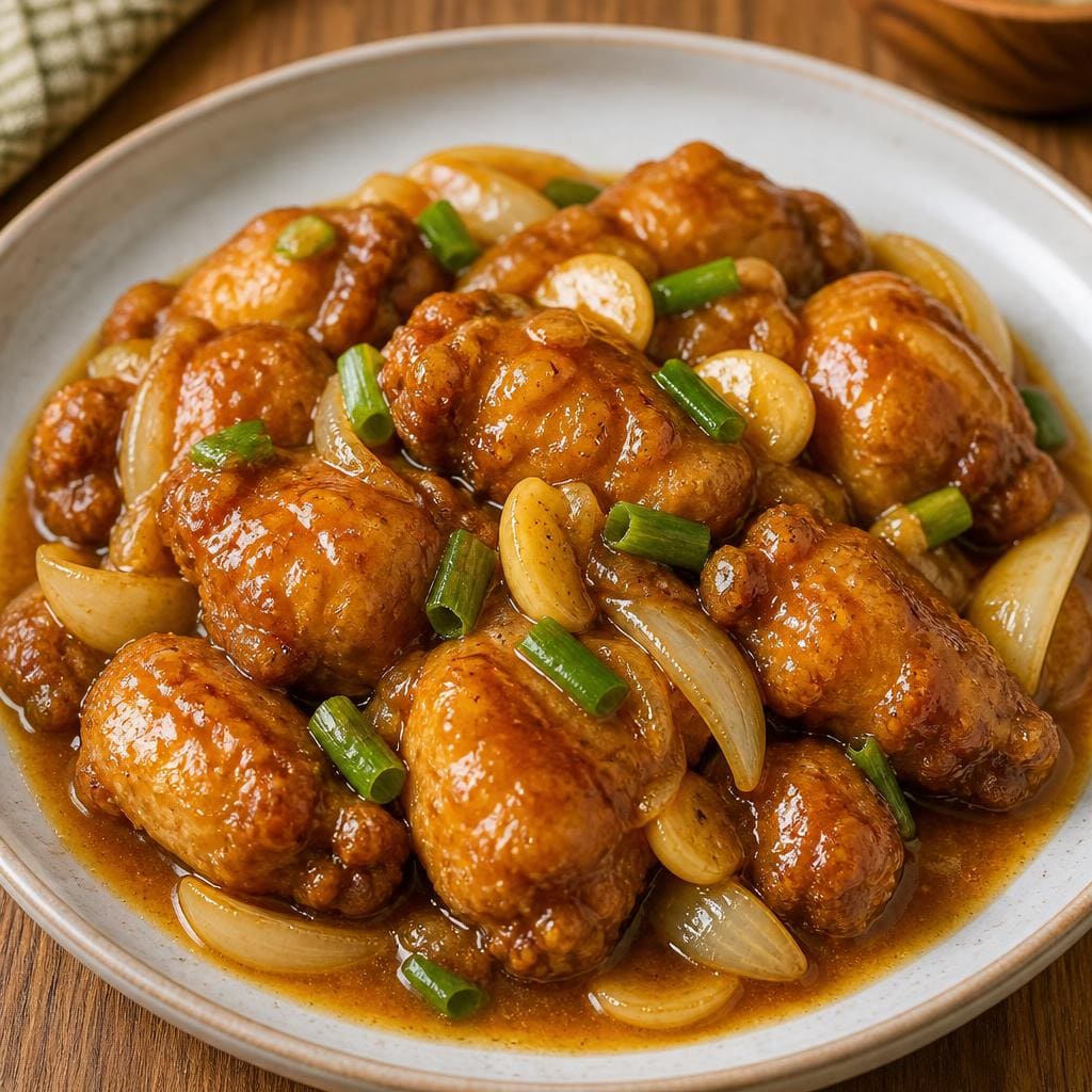 Bakmi Golek Ayam Goreng Saos Mentega